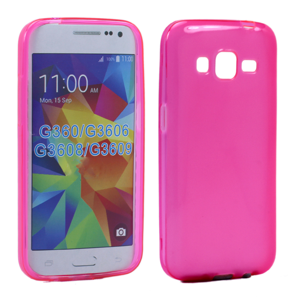 Wholesale Samsung Galaxy Prevail LTE G360 TPU Gel Soft Case Hot Pink